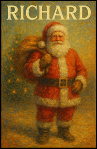 Santa Claus Christmas Cheer Holiday Cultural Poster