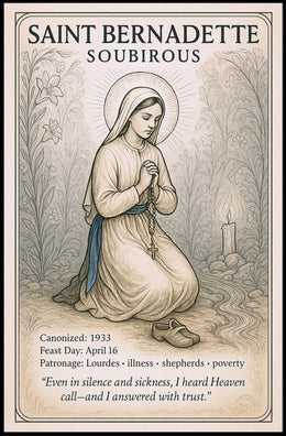 Saint Bernadette Soubirous Poster PosterGoat