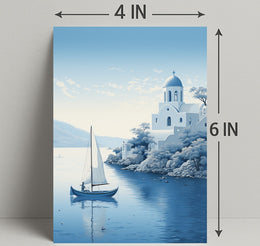 Tranquil Mediterranean Scene Poster PosterGoat
