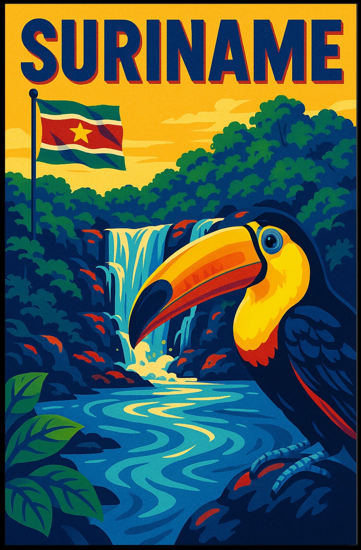 Suriname A Tropical Paradise Poster