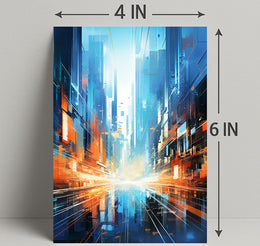 Futuristic Cityscape Poster
