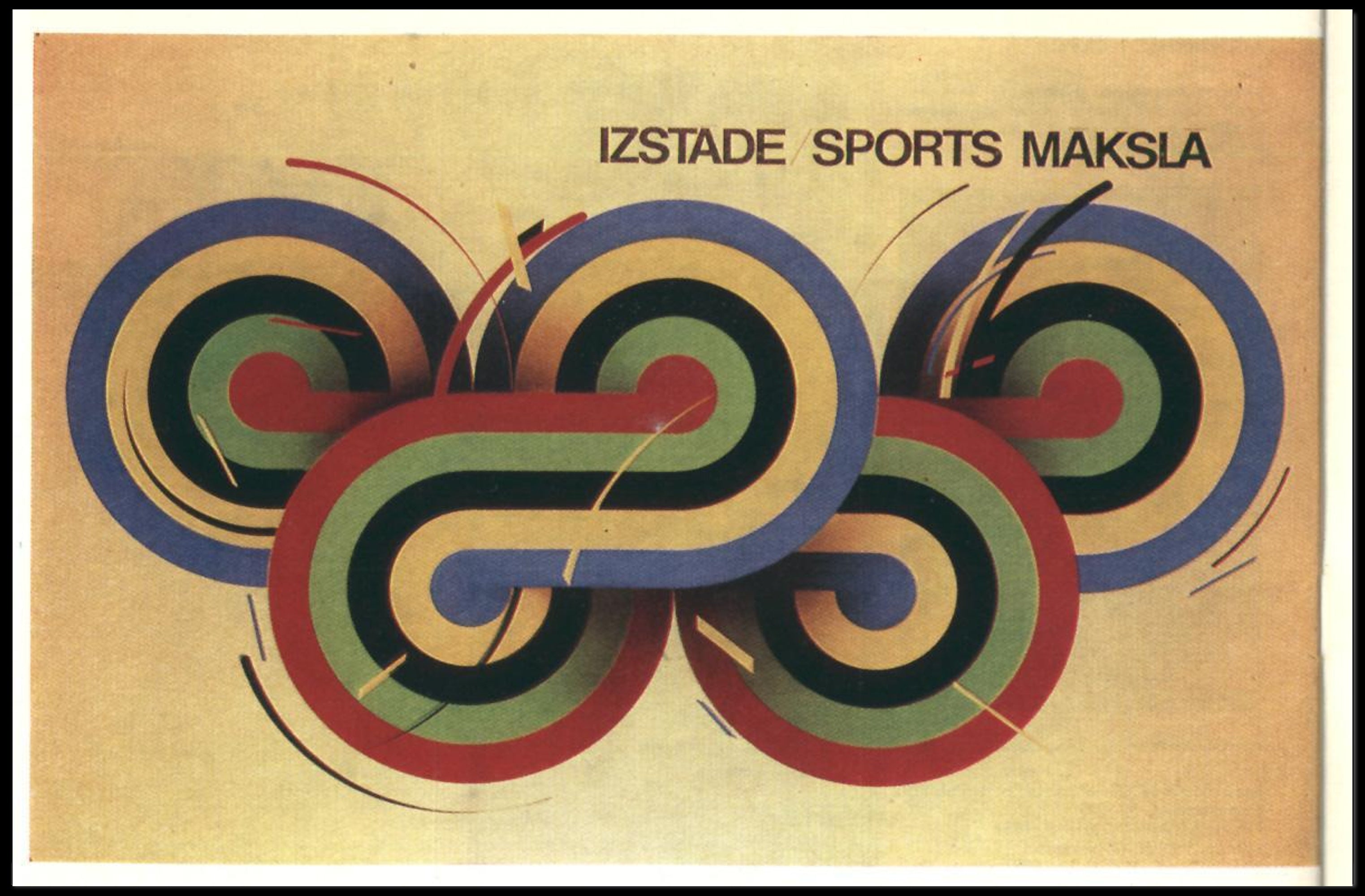 Izstade Sports Maksla Poster