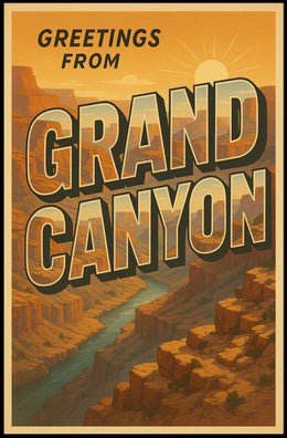 Greetings From The Grand Canyon Poster