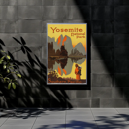 Yosemite National Park 1921 Vintage Travel Art Print Poster