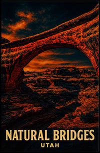 Natural Bridges of Utah Poster