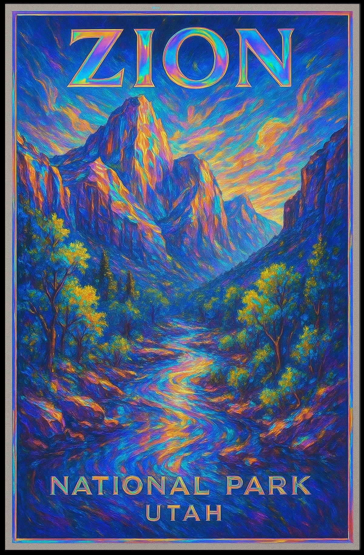 Zion National Park Poster