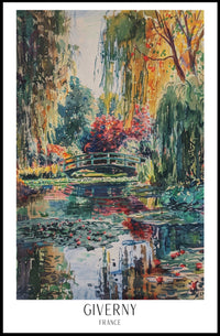 Giverny Garden Serenity: Impressionistic Artistic Poster PosterGoat