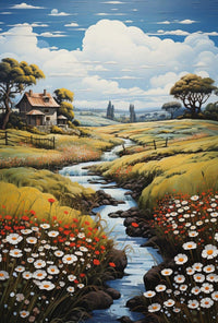 Timeless Pastoral Landscape Artwork for Home Decor Poster