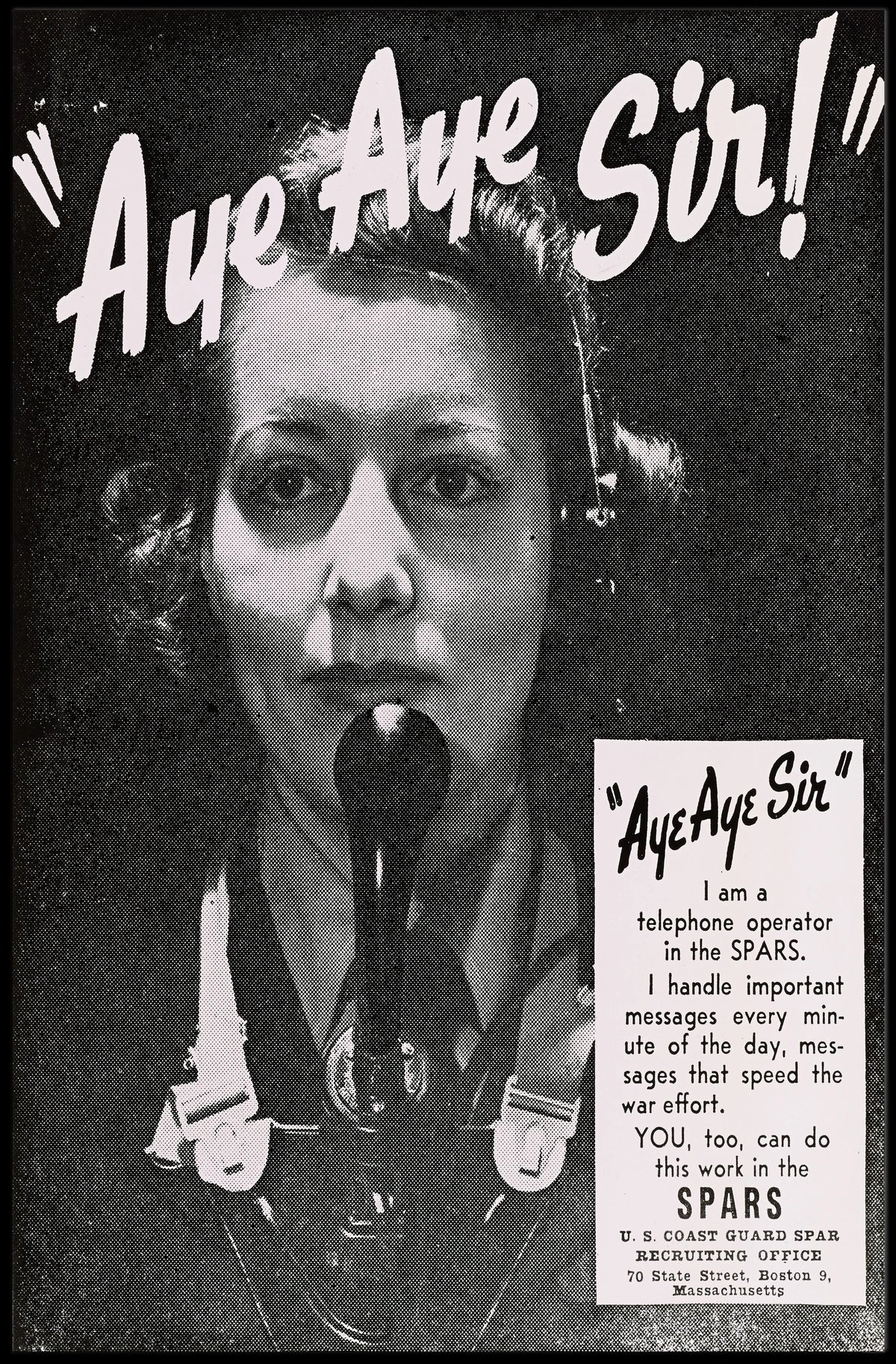 World War II SPARS Recruitment Military Recruitment Poster