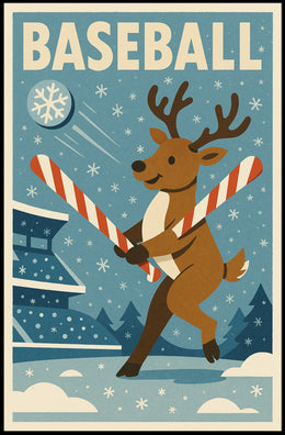Winter Wonderland Baseball Poster