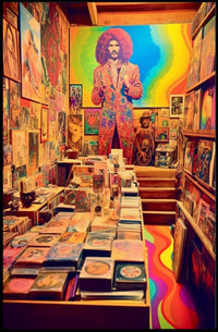 Retro Psychedelic Art Gallery Poster