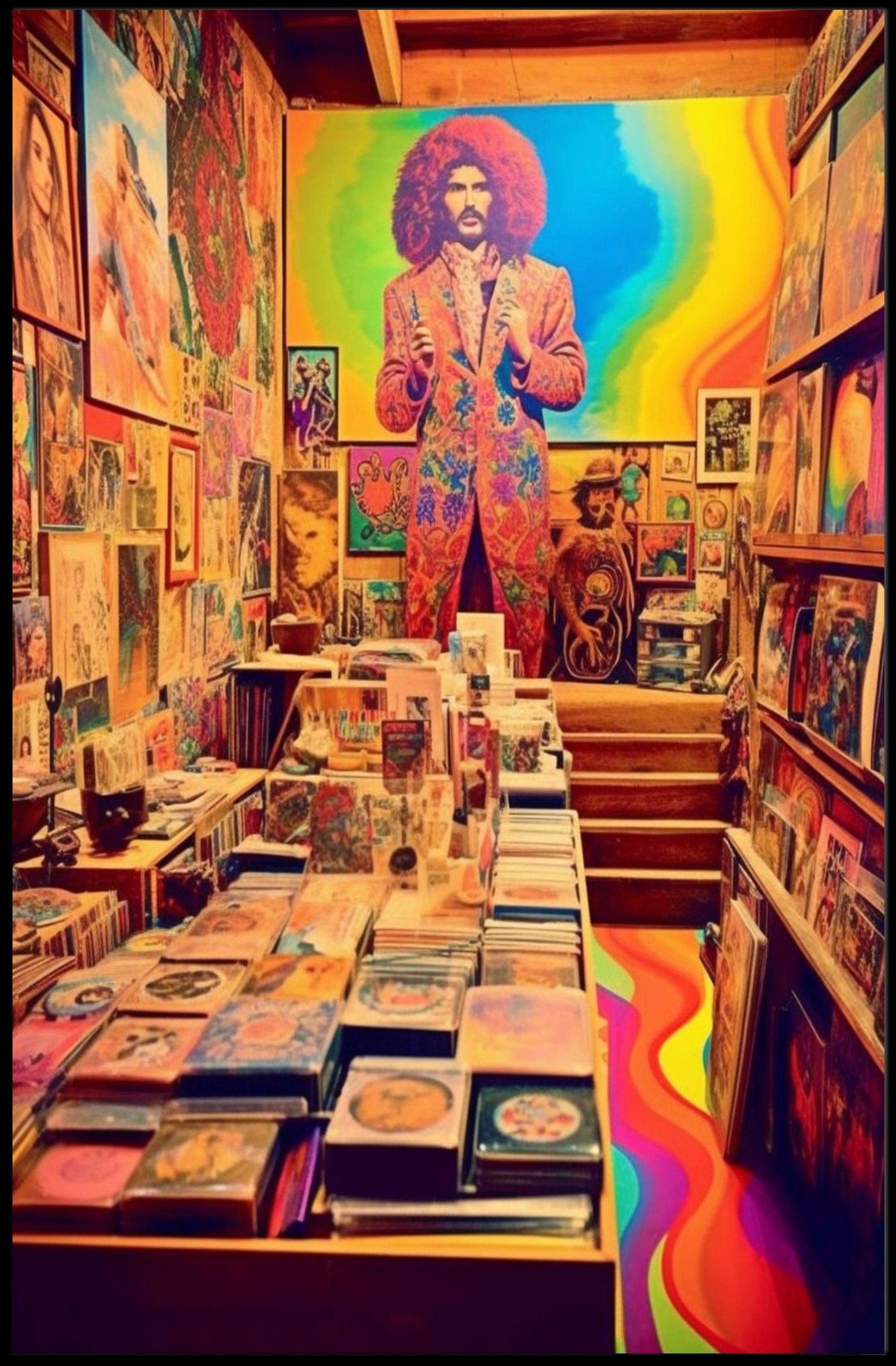 Retro Psychedelic Art Gallery Poster
