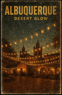 Albuquerque Desert Glow Poster
