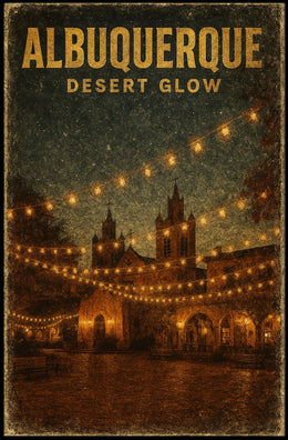 Albuquerque Desert Glow Poster