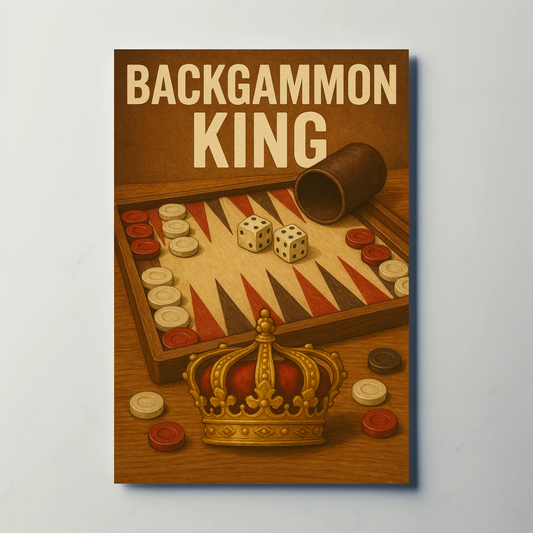 Backgammon King Vintage Poster