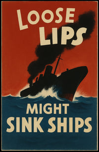 Loose Lips Might Sink Ships Poster