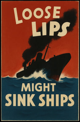 Loose Lips Might Sink Ships Poster