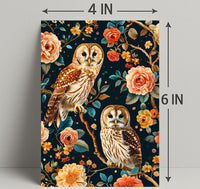 Owls And Blossoms William Morris Art Poster
