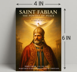 Saint Fabian The Pontiff of Peace Poster PosterGoat
