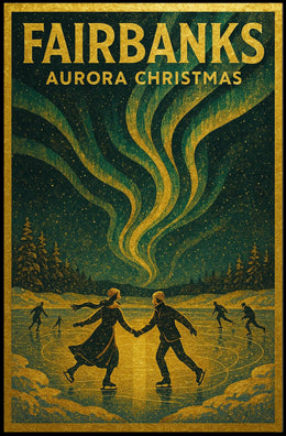 Fairbanks Aurora Scene Poster