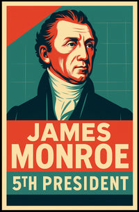 James Monroe 5th President Patriotic Oil Painting Poster