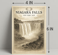 Niagara Falls New York 1850 Poster PosterGoat