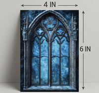Gothic Window Elegance Poster