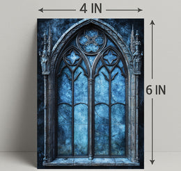 Gothic Window Elegance Poster