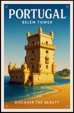 Discover the Beauty of Belém Tower Poster PosterGoat