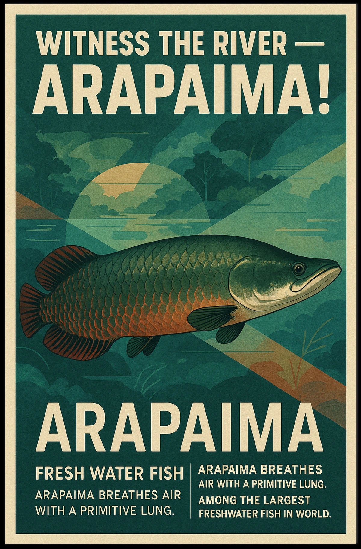 Witness The River Arapaima Poster