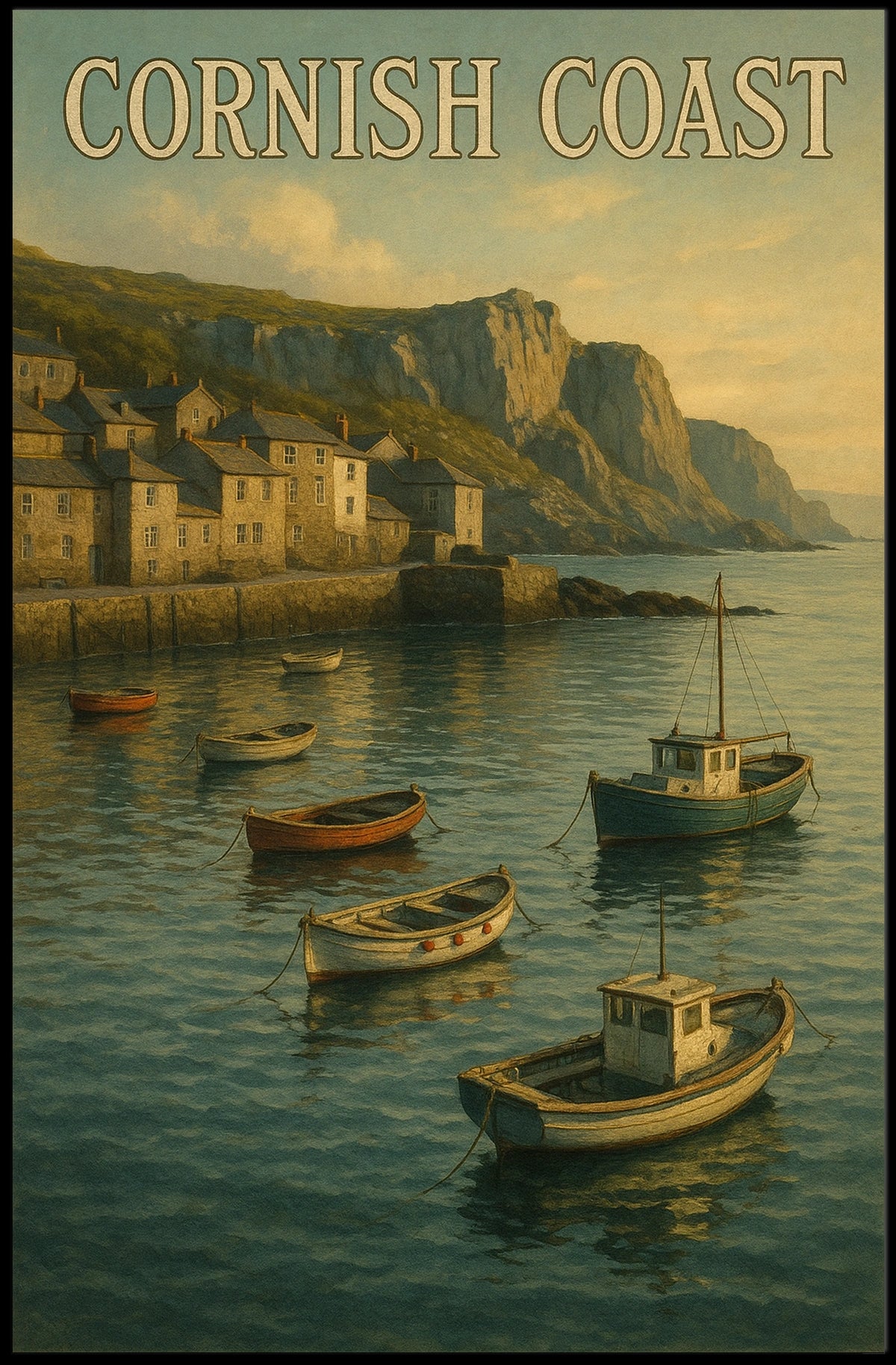 Cornish Coast Poster