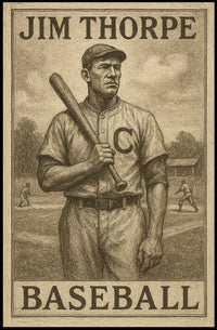 Vintage Baseball Celebration Art Poster