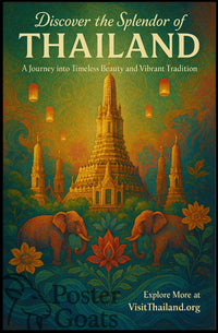 Thailand's Vibrant Wonders: Travel Poster