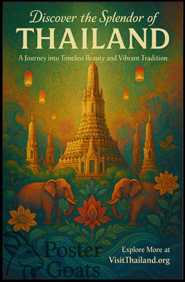 Thailand's Vibrant Wonders: Travel Poster