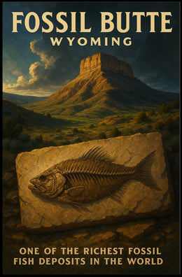 Fossil Butte, Wyoming Poster