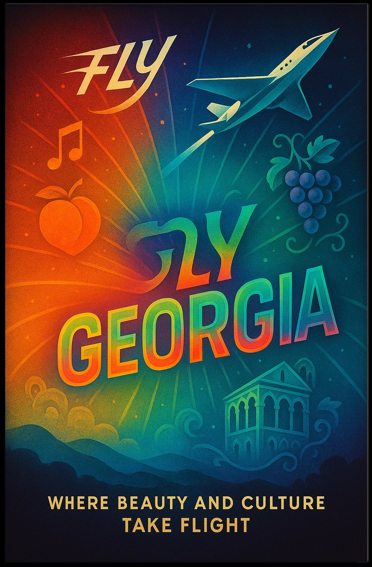 Fly Georgia Poster