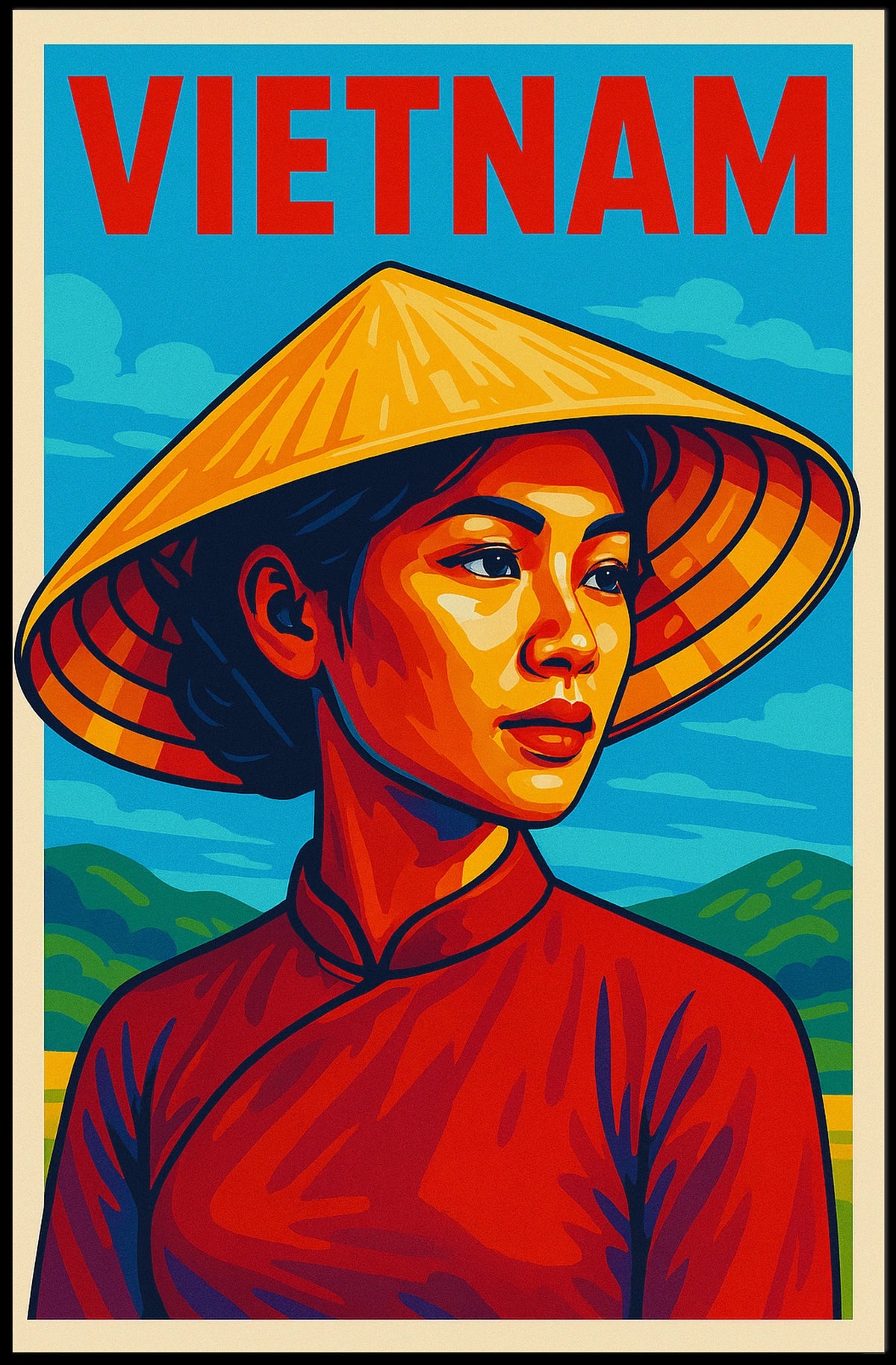 Vietnam Cultural Portrait Poster