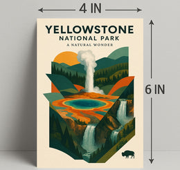 Yellowstone National Park A Natural Wonder Poster