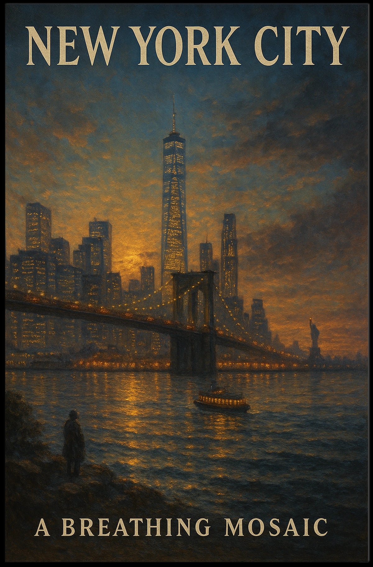 New York City A Breathing Mosaic Poster