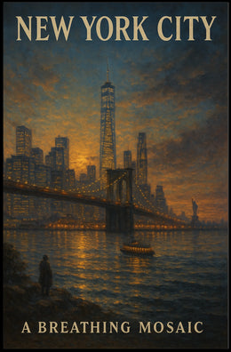 New York City A Breathing Mosaic Poster