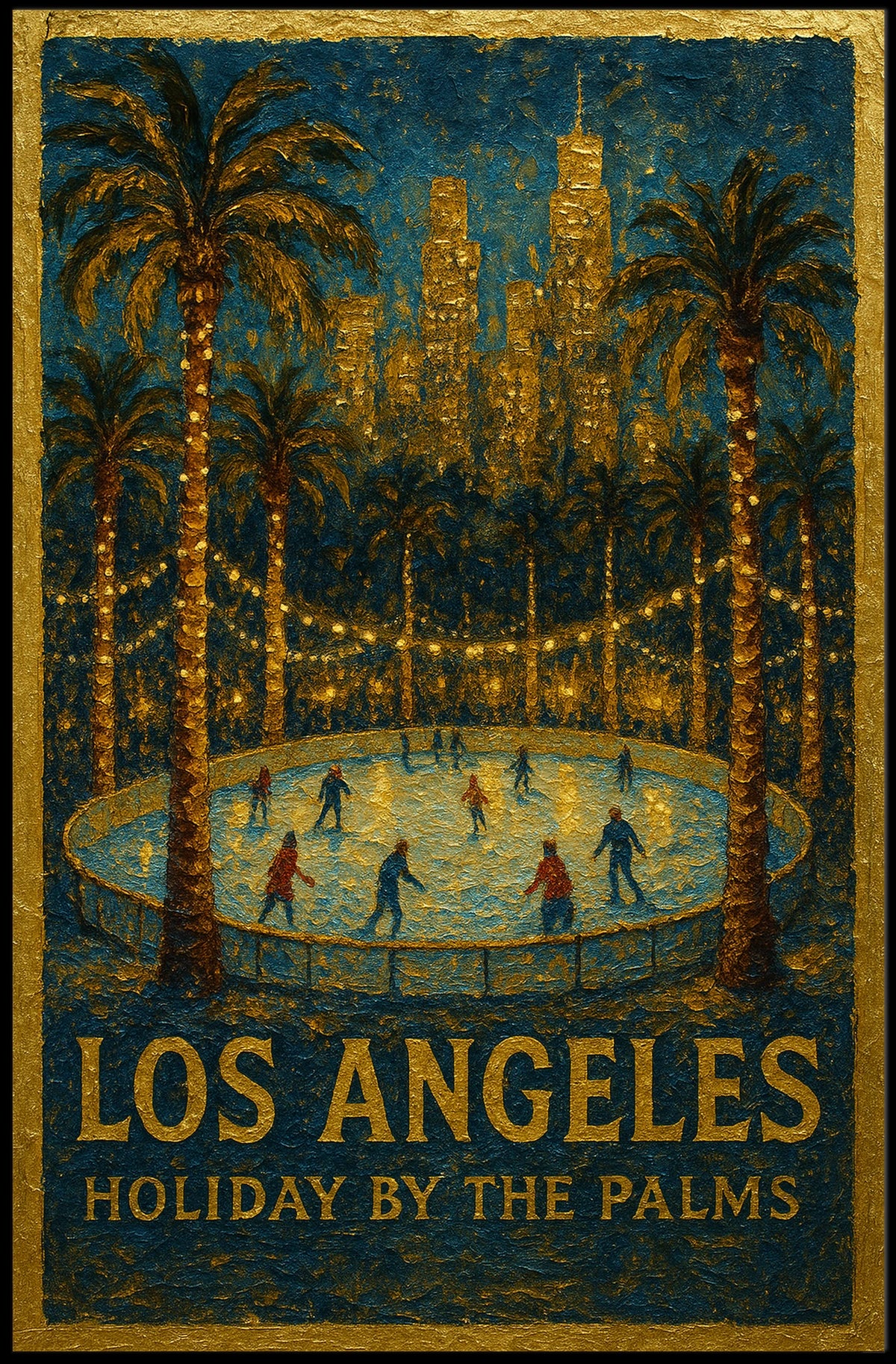 Los Angeles Holiday By The Palms Poster