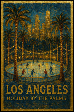 Los Angeles Holiday By The Palms Poster