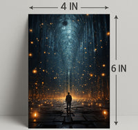 Journey Through The Luminous Corridor Poster PosterGoat