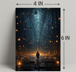 Journey Through The Luminous Corridor Poster PosterGoat