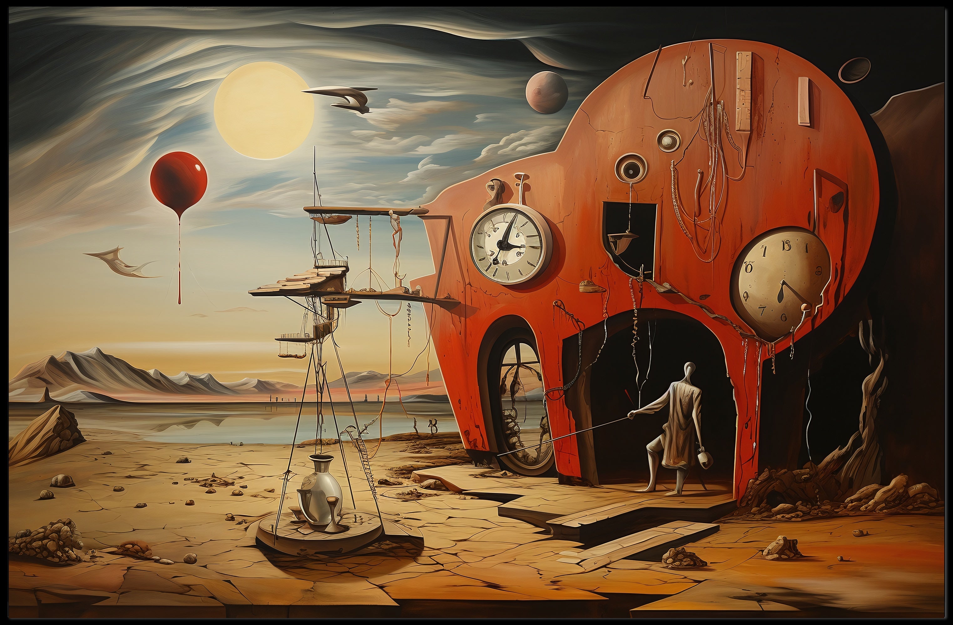 Surreal Dreamscape: Abstract Artistic Poster