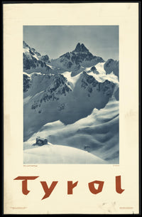 Tyrol Black-and-White Vintage Travel Poster PosterGoat