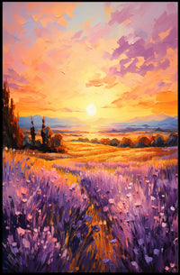 Lavender Sunset Poster