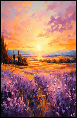Lavender Sunset Poster