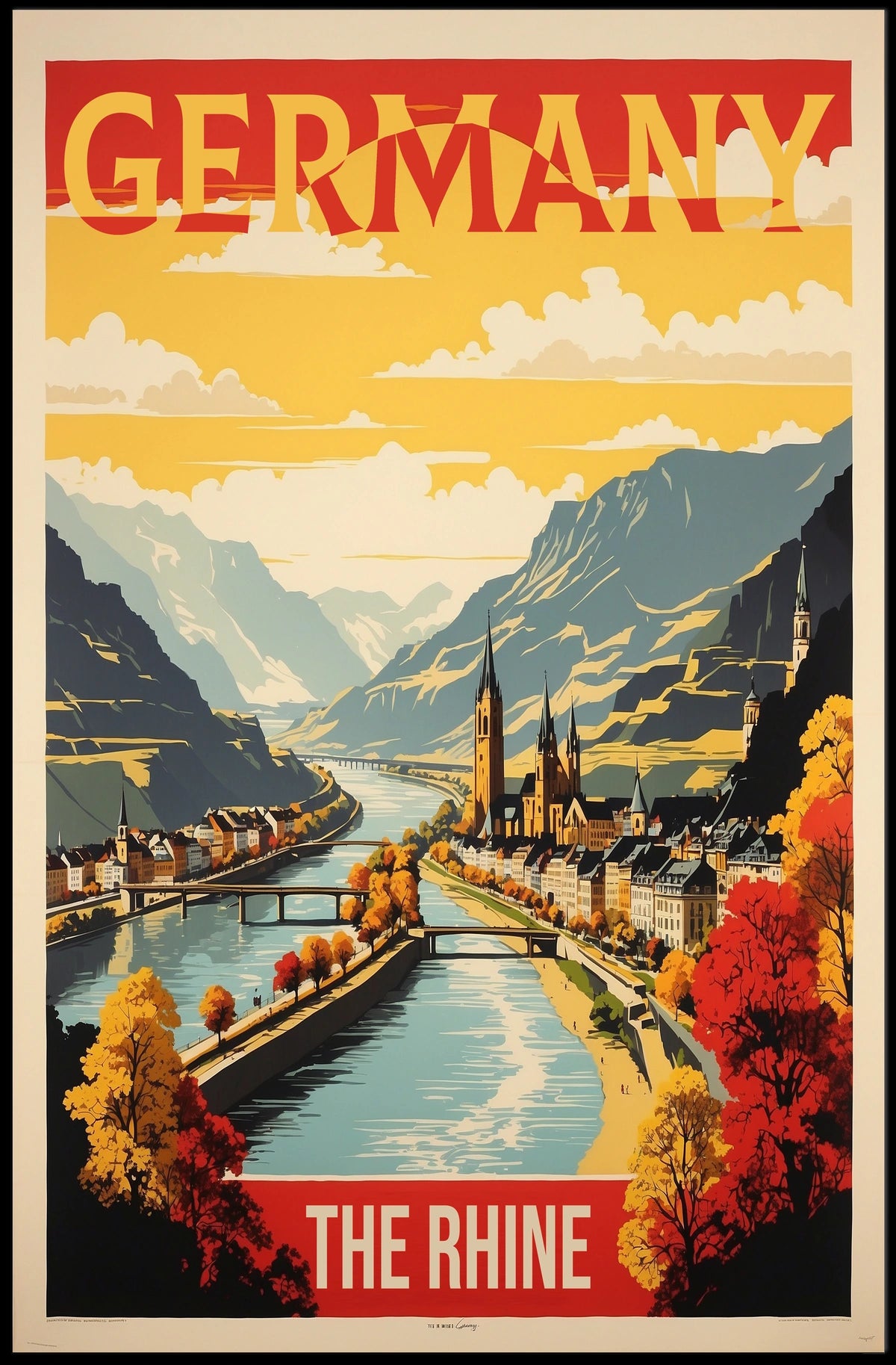 Germany The Rhine Poster
