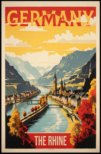 Germany The Rhine Poster